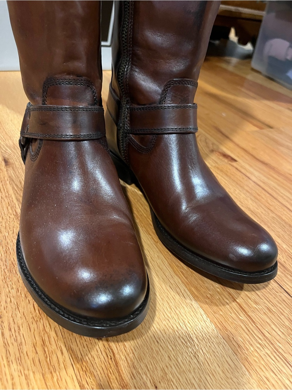 Frye | Melissa Harness Inside Zipper | Redwood | Size 7 M | Worn Once - Picture 13 of 16